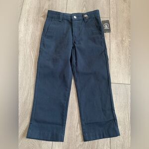 Volcom Boys' V Monty Chino Pant Navy blue great for school uniforms